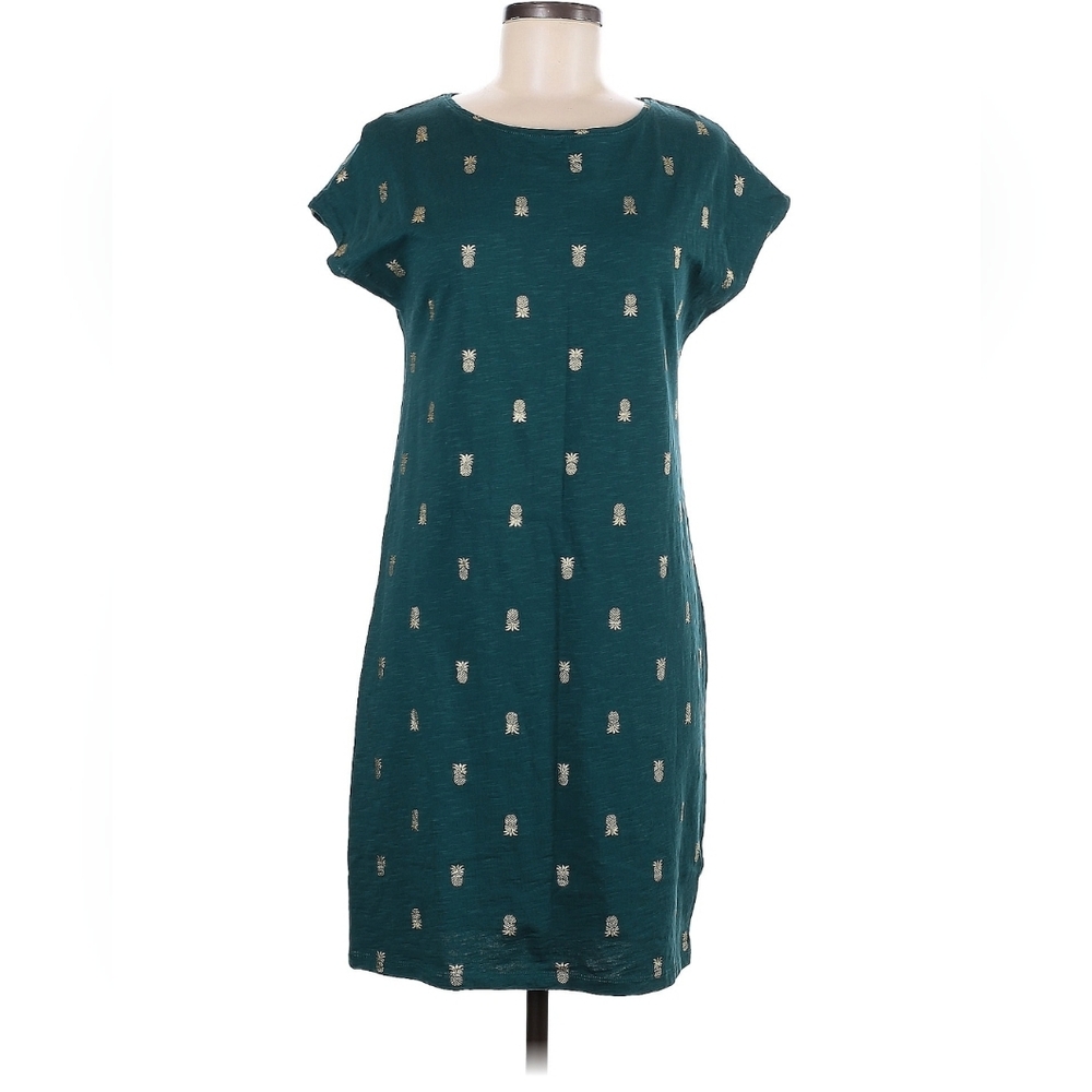 Boden Green Pineapple Tee Dress 6R - Picture 1 of 5